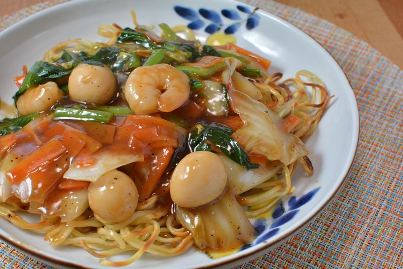 五目あんかけ焼きそば