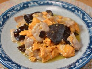 豚肉と木耳とたまごの炒め