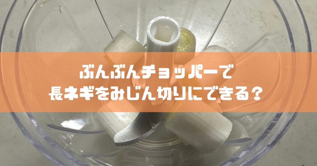 長ネギのみじん切りタイトル